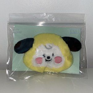 BT21 Chimmy Baby Flat Fur Mini Pouch NEW
